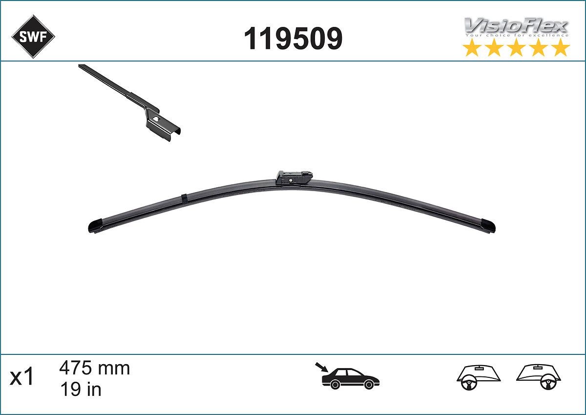 SWF 119509: Escova traseira VisioFlex Rear