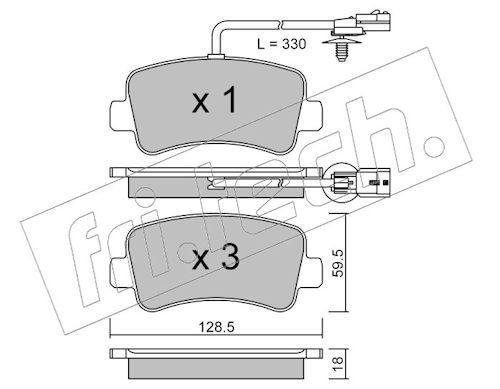 fri.tech. 916.0: Bromsbelägg