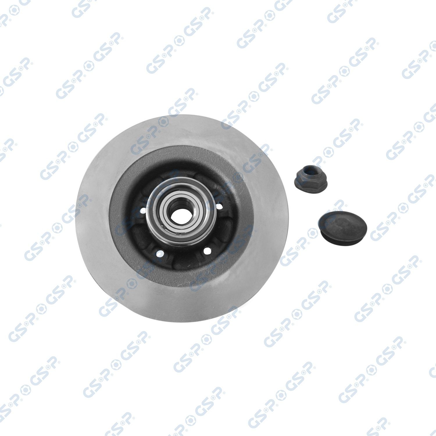 GSP 9230141K: Tarcza hamulcowa Oś tylna strona lewa, Oś tylna strona prawa, Ø: 274[mm], pełny, Ø: 274[mm], z dodatkami, ze zintegrowanym czujnikiem ABS