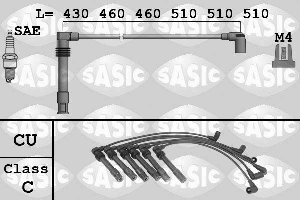 SASIC 9286025: Sada zapaľovacích káblov