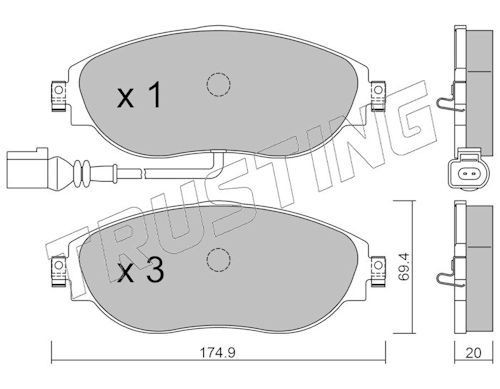 TRUSTING 968.0: Bremseklodser