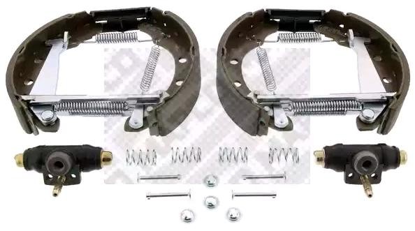 MAPCO 9854: Trumbromssats Bakaxel, med hjulbromscylinder, med tillbehör