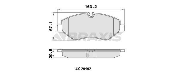 BRAXIS AA0059: Remblokken