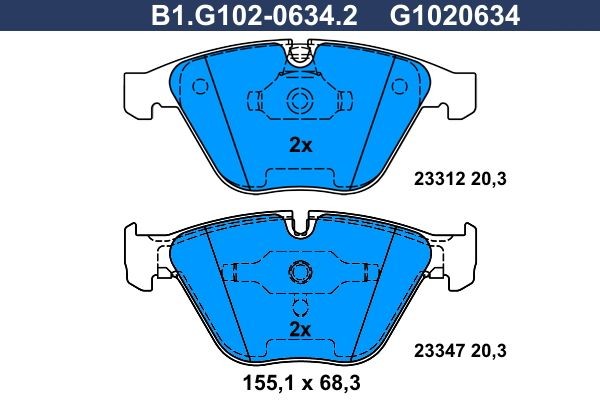 GALFER B1.G102-0634.2: Remblokken