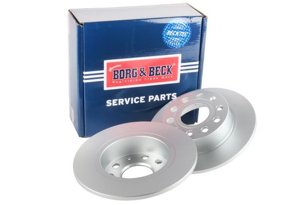 BORG & BECK BBD4382: Bremžu diski Ø: 255mm, pilnīgi, Ø: 255mm, pārklāts