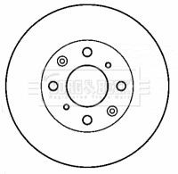 BORG & BECK BBD4423: Bromsskiva Ø: 239mm, ventilerad, Ø: 239mm, belagd