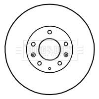 BORG & BECK BBD4751: Bromsskiva Ø: 300mm, ventilerad, Ø: 300mm, belagd