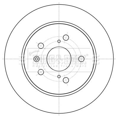 BORG & BECK BBD5199: Bromsskiva Ø: 278mm, full, Ø: 278mm, belagd