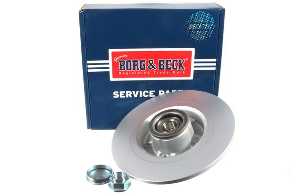 BORG & BECK BBD5794S: Bromsskiva Ø: 274mm, full, Ø: 274mm, belagd, med spår, med ABS-sensorring, med hjullager