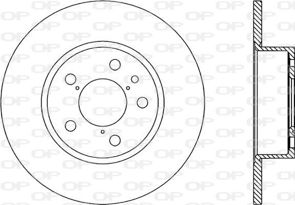 OPEN PARTS BDA1138.10: Bremsscheibe Hinterachse, Ø: 252mm, voll, Ø: 252mm