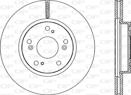 OPEN PARTS BDA2218.20: Bremsscheibe Vorderachse, Ø: 282mm, Belüftet, Ø: 282mm, mit Schrauben