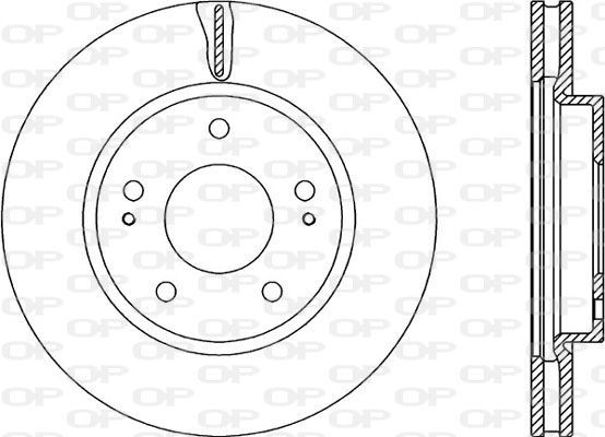 OPEN PARTS BDA2237.20: Jarrulevy Etuakseli, Ø: 276mm, Tuuletettu, Ø: 276mm