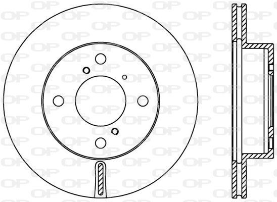 OPEN PARTS BDA2408.20: Jarrulevy Etuakseli, Ø: 231mm, Tuuletettu, Ø: 231mm