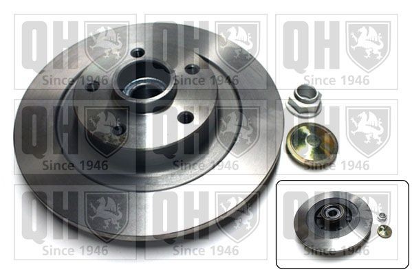 QUINTON HAZELL BDC5842: Bromsskiva Ø: 300mm, full, Ø: 300mm, med integrerat hjullager, med inbyggd magnetisk sensorring