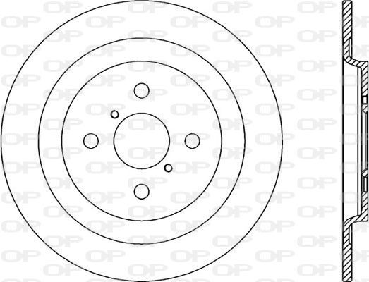 OPEN PARTS BDR2339.10: Jarrulevy Taka-akseli, Ø: 278mm, täysi, Ø: 278mm, Lakattu