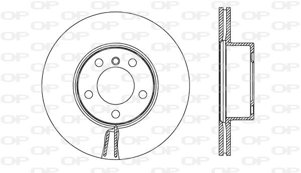 OPEN PARTS BDR2719.20: Remschijf COATED Vooras, Ø: 312mm, Geventileerd, Ø: 312mm, Gelakt