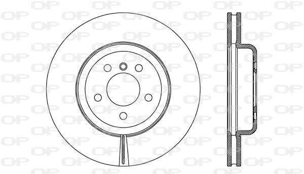 OPEN PARTS BDR2748.20: Bromsskiva framaxel, Ø: 348mm, ventilerad, Ø: 348mm, lackerad