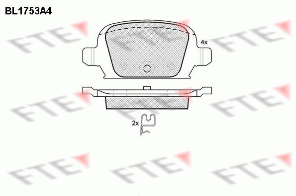 FTE BL1753A4: Bremseklodser