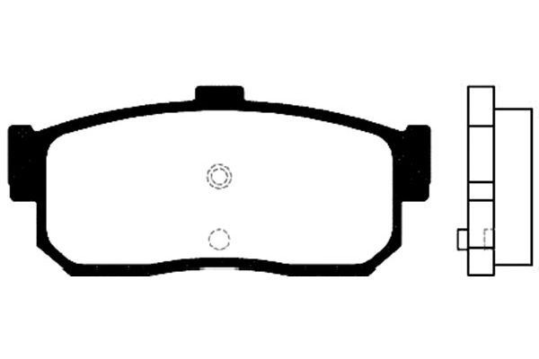 KAVO PARTS BP-6549: Bremseklodser