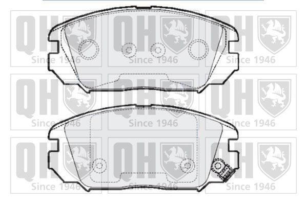 QUINTON HAZELL BP1688: Bromsbelägg