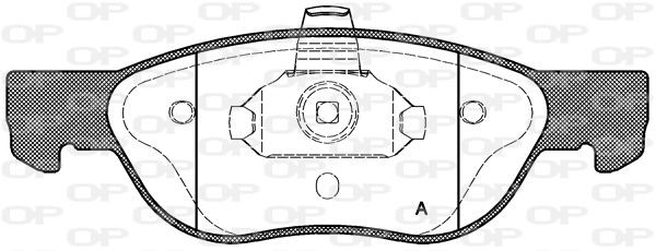 OPEN PARTS BPA0587.00: Remblokken SUPERIOR PERFORMANCE Vooras