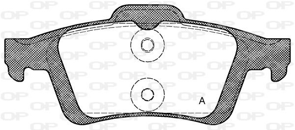 OPEN PARTS BPA0842.30: Remblokken SUPERIOR PERFORMANCE Achteras