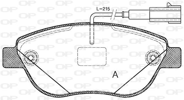 OPEN PARTS BPA0859.12: Bremsbeläge SUPERIOR PERFORMANCE Vorderachse