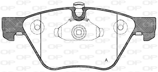 OPEN PARTS BPA1052.00: Bromsbelägg framaxel