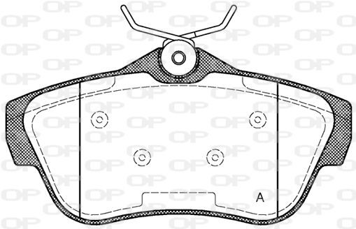 OPEN PARTS BPA1299.00: Piduriklotsid Tagasild