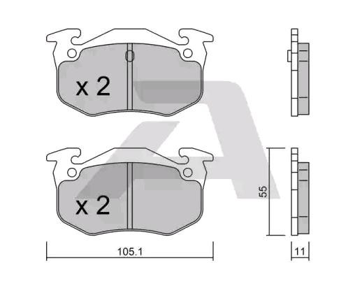 AISIN BPCI-2001: Piduriklotsid Premium ADVICS by AISIN