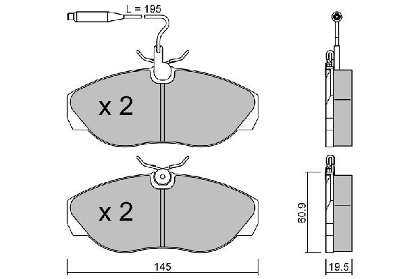 AISIN BPFI-1011: Jarrupalat, levyjarru Premium ADVICS by AISIN