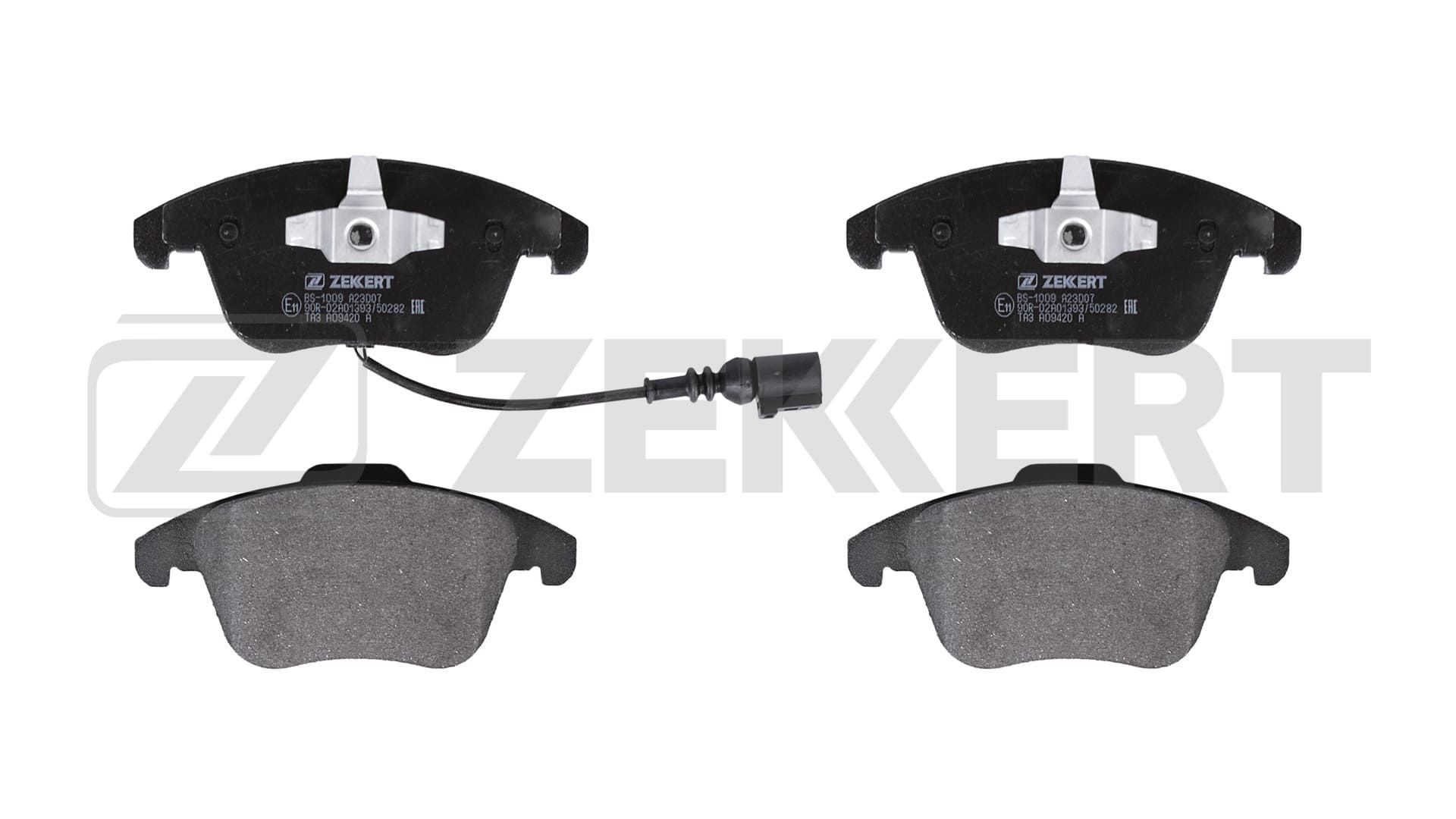 ZEKKERT BS-1009: Bromsbelägg framaxel, med kolvlåsningar
