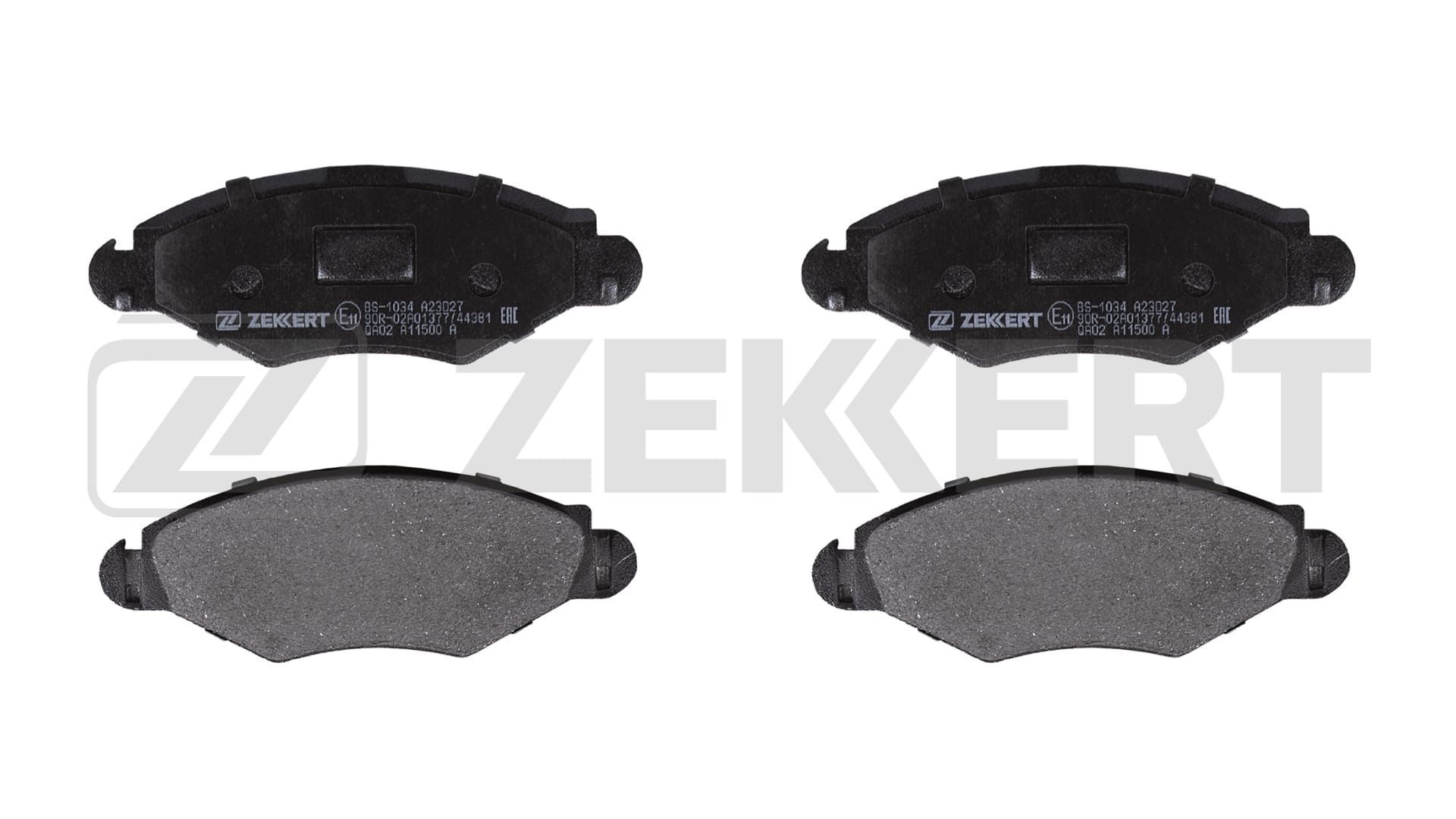 ZEKKERT BS-1034: Bremseklodser foraksel