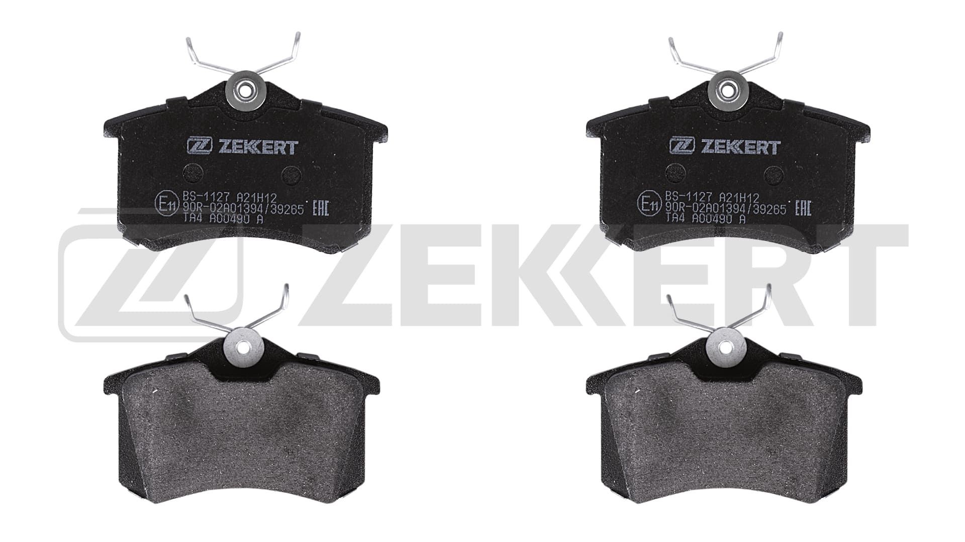 ZEKKERT BS-1127: Bremseklodser bagaksel