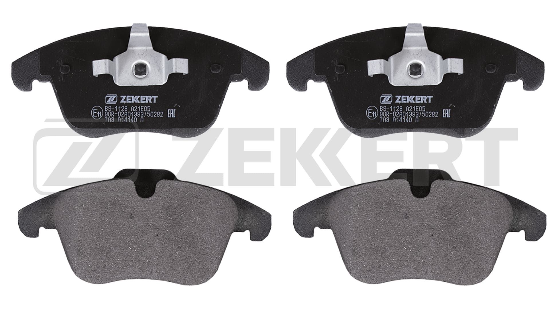 ZEKKERT BS-1128: Remblokken Vooras, Met plunjerclip