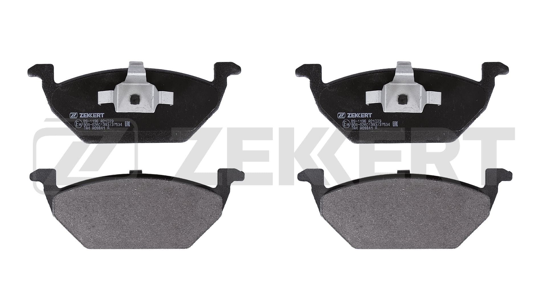 ZEKKERT BS-1136: Bromsbelägg framaxel, med kolvlåsningar