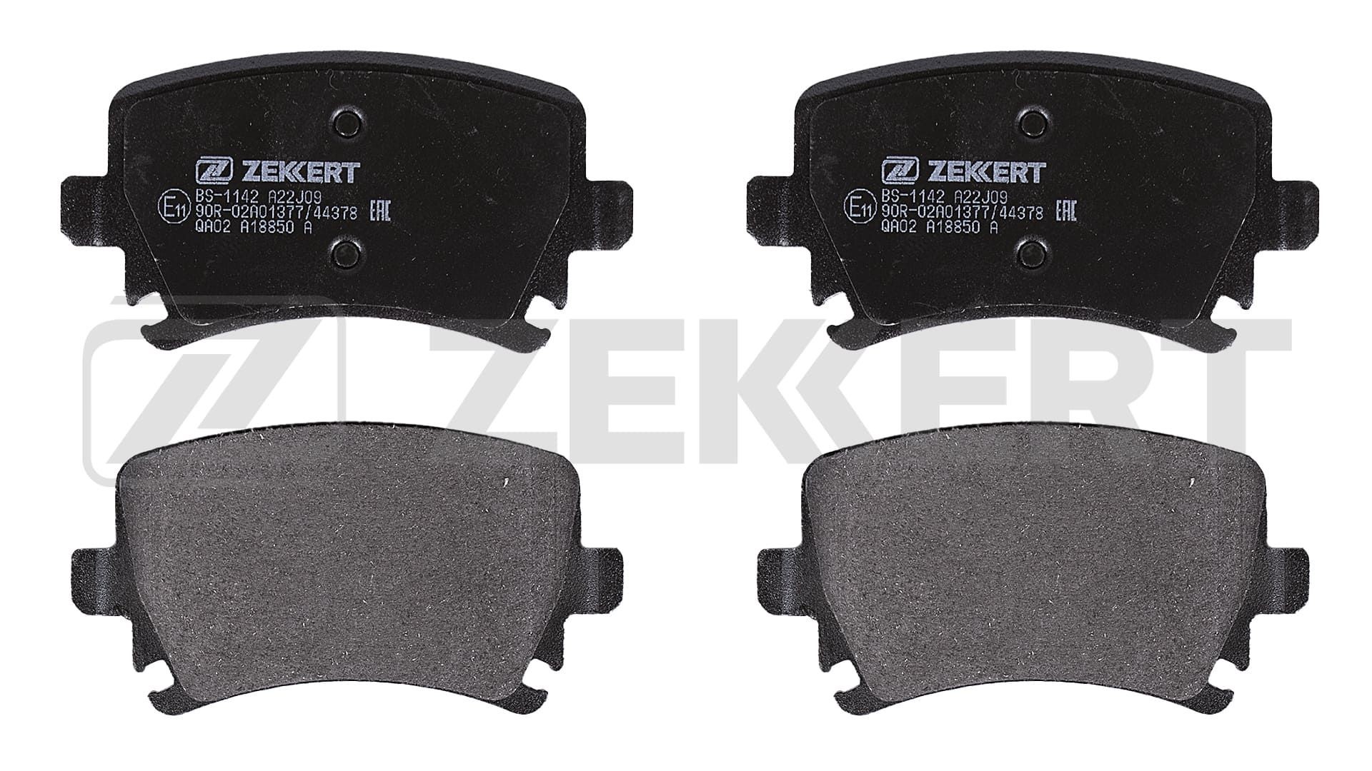 ZEKKERT BS-1142: Bromsbelägg Bakaxel