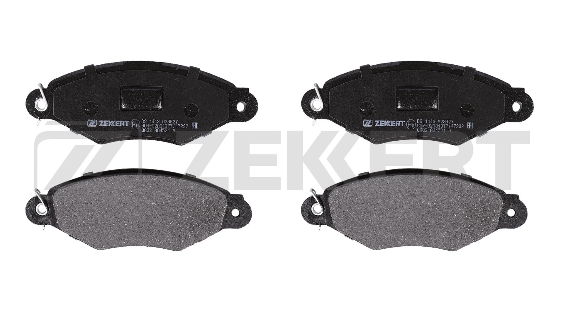 ZEKKERT BS-1443: Remblokken Vooras