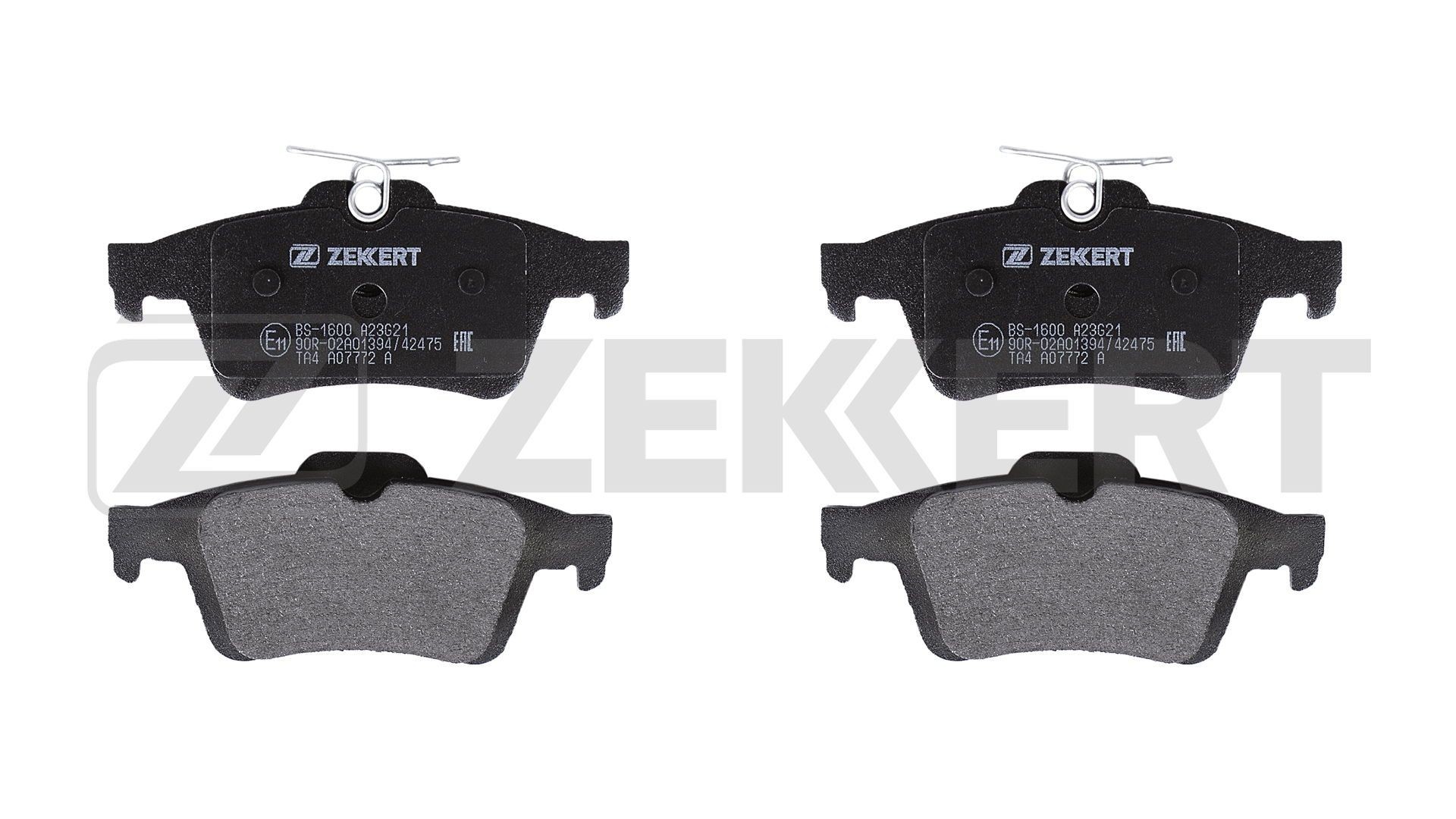 ZEKKERT BS-1600: Remblokken Achteras