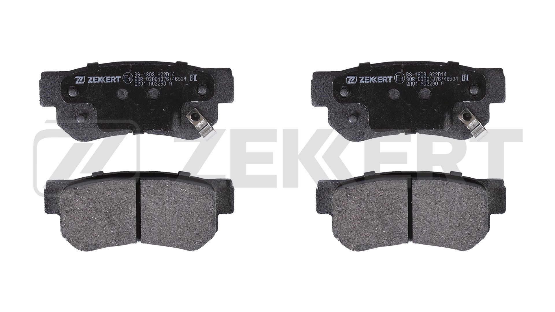 ZEKKERT BS-1803: Bremžu kluči Priekšējais tilts, Aizmugurējais tilts