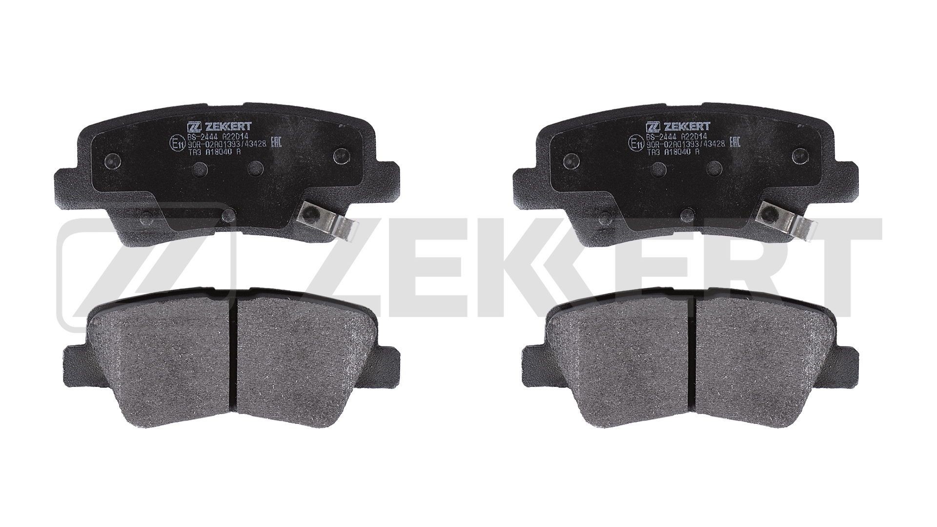 ZEKKERT BS-2444: Bremsbeläge Hinterachse