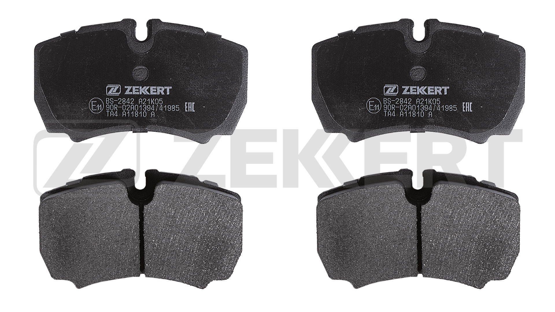 ZEKKERT BS-2842: Bremsbeläge Hinterachse