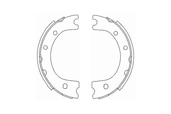 KAVO PARTS BS-9943: Bremsesko sett