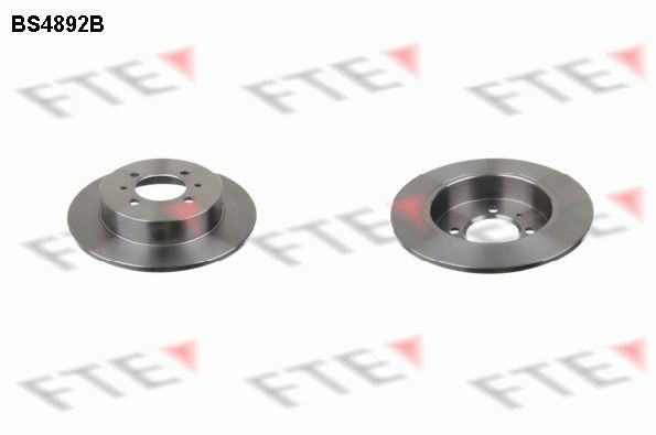 FTE BS4892B: Bremžu diski Ø: 258mm, pilnīgi, Ø: 258mm, pārklāts