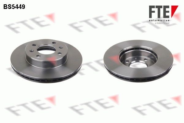 FTE BS5449: Jarrulevy Ø: 241mm, tuuletettu sisältä, Ø: 241mm