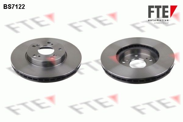 FTE BS7122: Bremsscheibe Ø: 280mm, innenbelüftet, Ø: 280mm