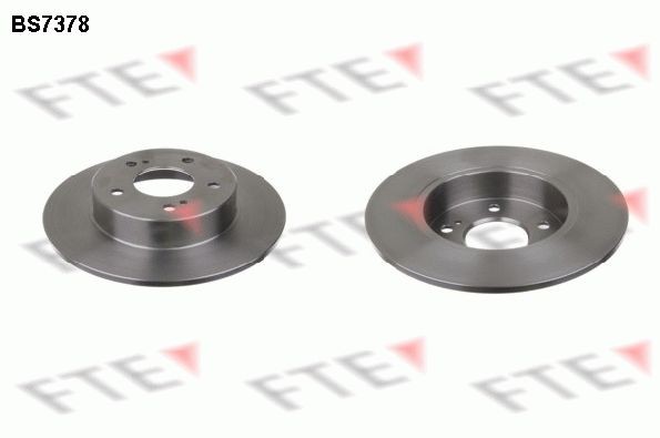 FTE BS7378: Bremseskive Ø: 278mm, fuldstændigt, Ø: 278mm