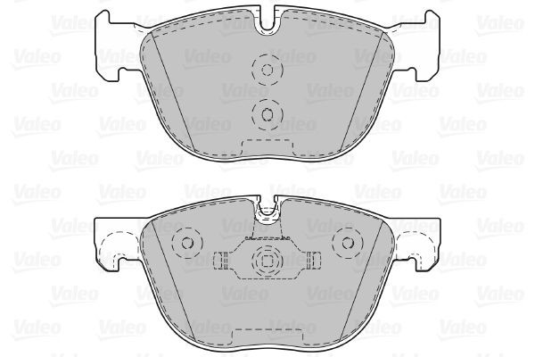 VALEO 541655: Bromsbelägg framaxel, utan säkringsskruvsats PREMIUMPACK