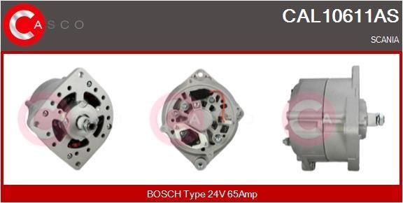 CASCO CAL10611AS: Alternator 65A, cu regulator integrat