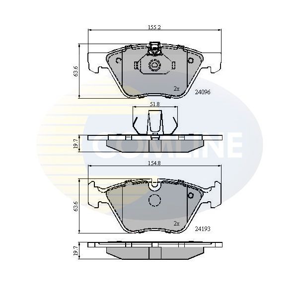 COMLINE CBP01300: Remblokken